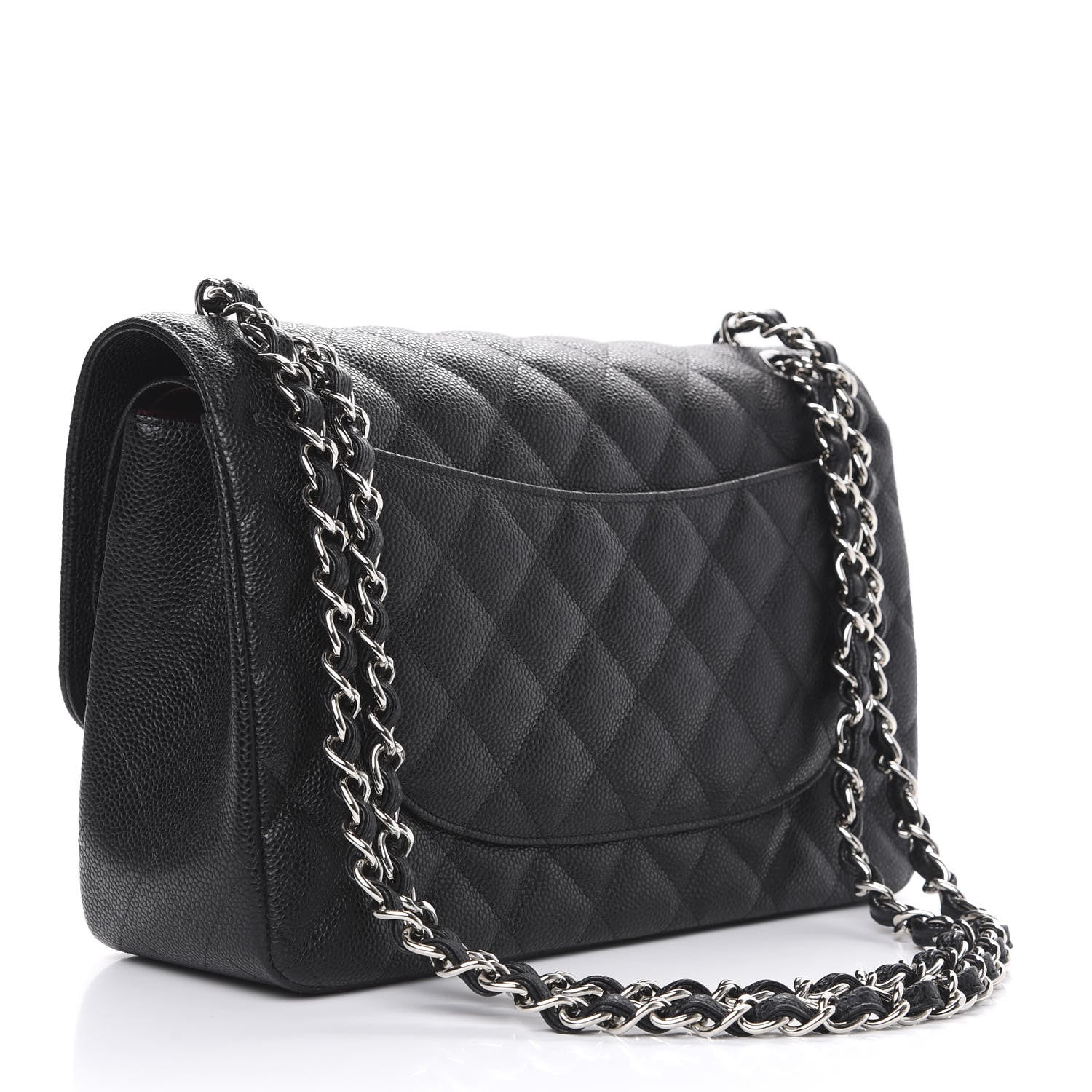 Chanel Caviar Quilted Jumbo Double Flap Black 3 of 11