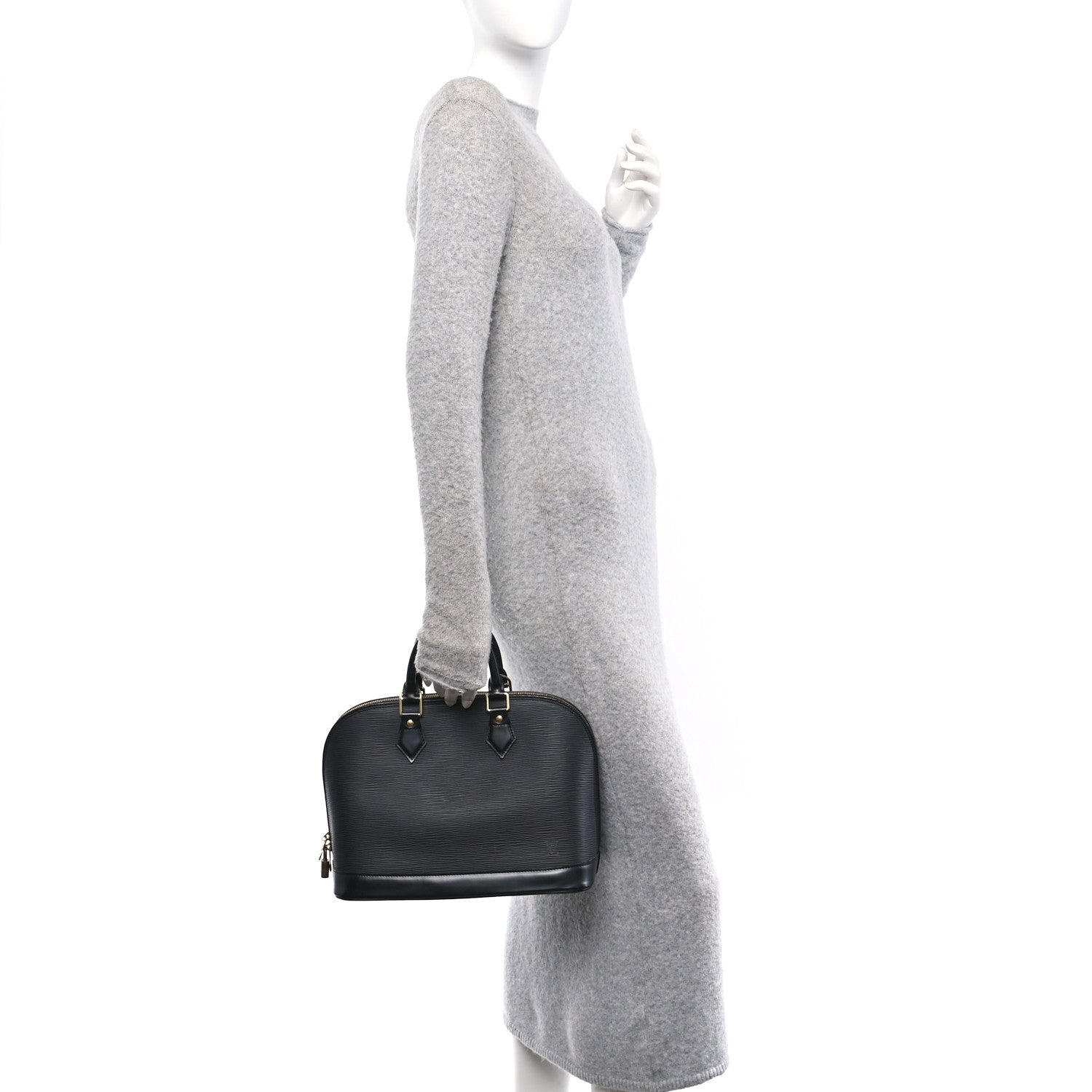 Louis Vuitton Epi Alma PM Black 3 of 11