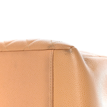 Chanel Caviar Quilted Grand Shopping Tote GST Beige 17 of 20