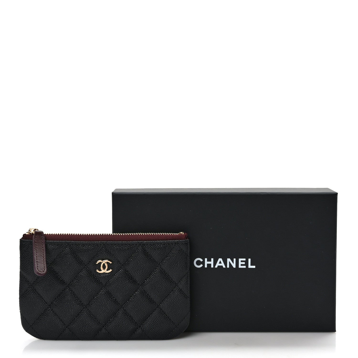 Chanel Caviar Quilted Small Cosmetic Case Black 8 of 8