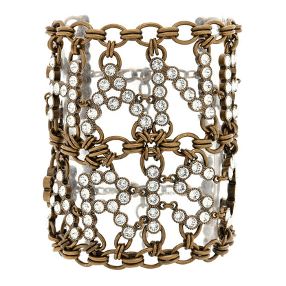 Chanel Crystal City of Lights Letter Chain Bracelet Gold 1 of 3