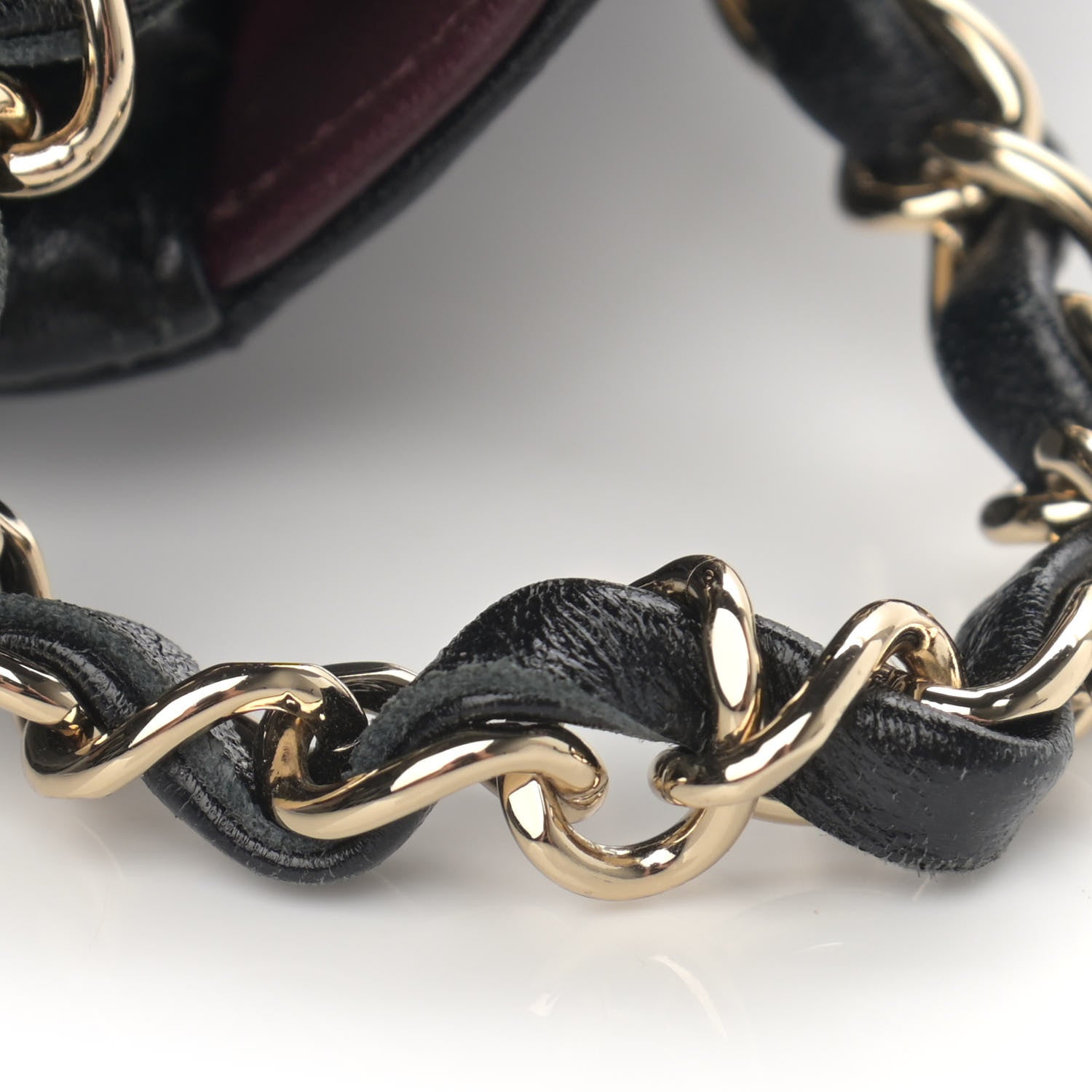 Chanel Shiny Lambskin Chevron Quilted Miroir Black 13 of 14