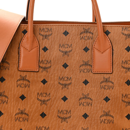 MCM Visetos Large Munchen Tote Tan 9 of 11