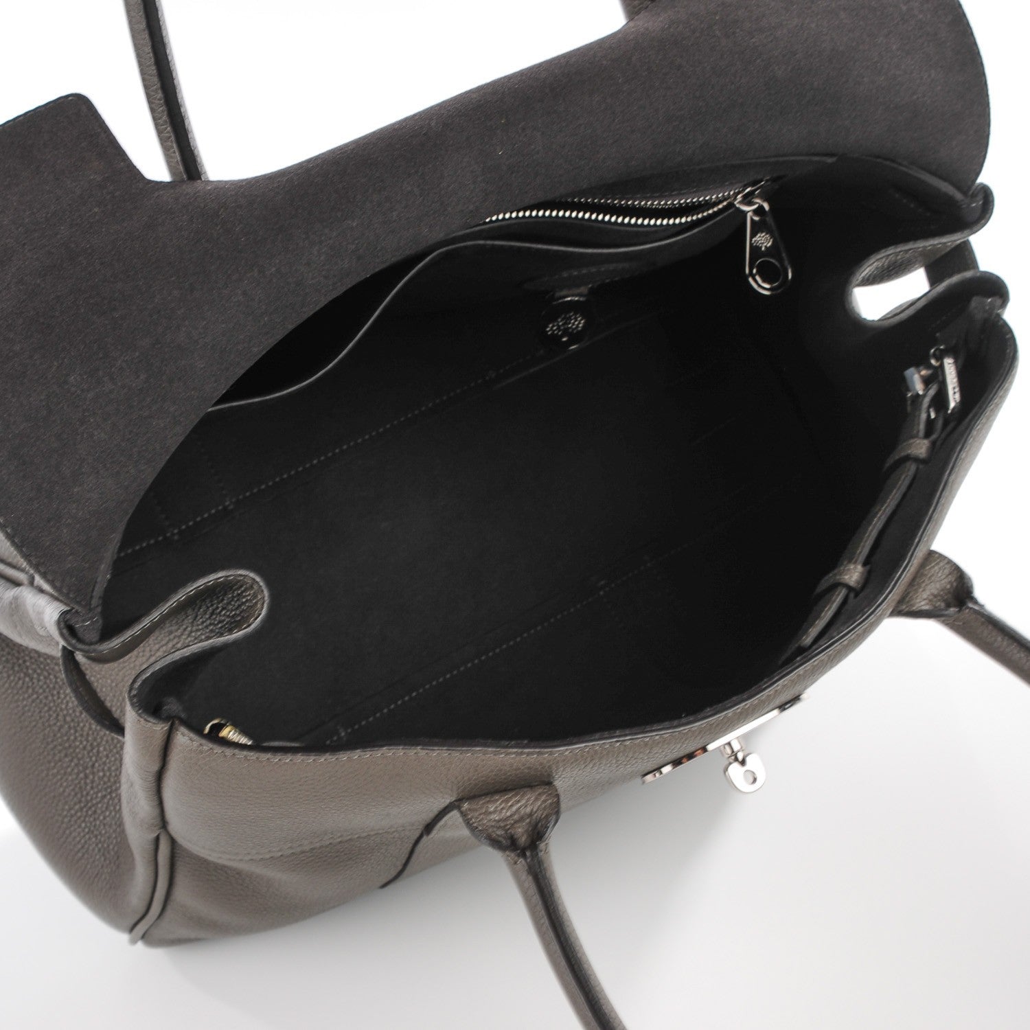 Mulberry Classic Grain Bayswater Mole Grey 8 of 9