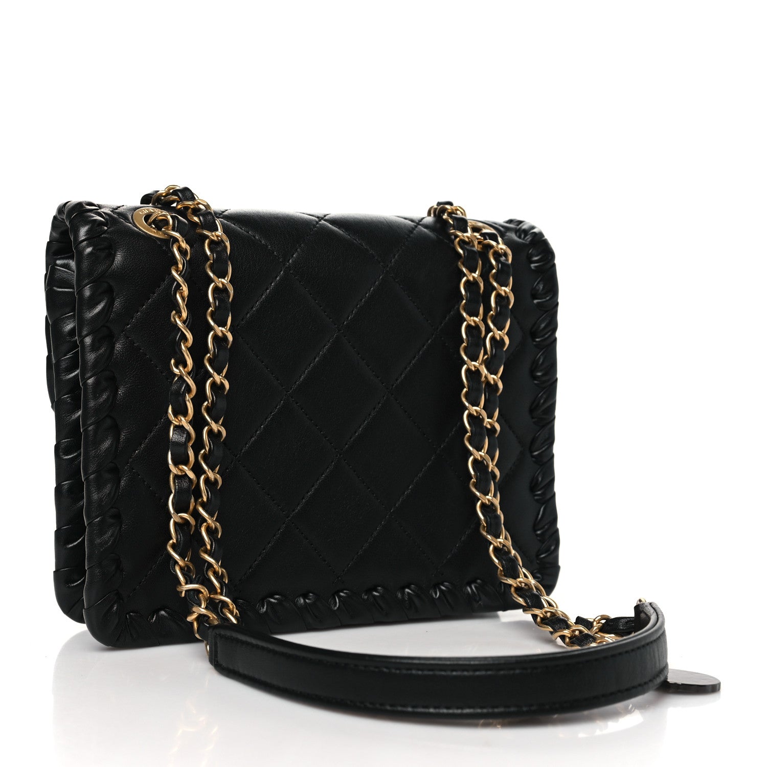 Chanel Calfskin Braided Mini My Own Frame Flap Black 3 of 11