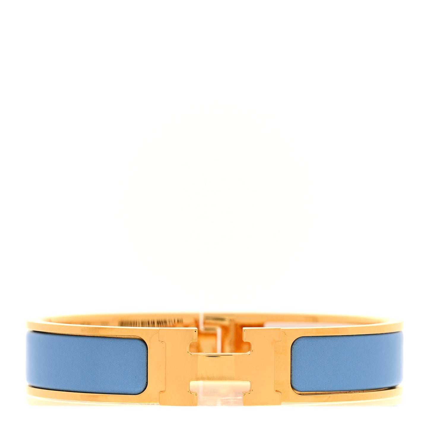 Enamel Narrow Clic Clac H Bracelet PM Bleu Orage