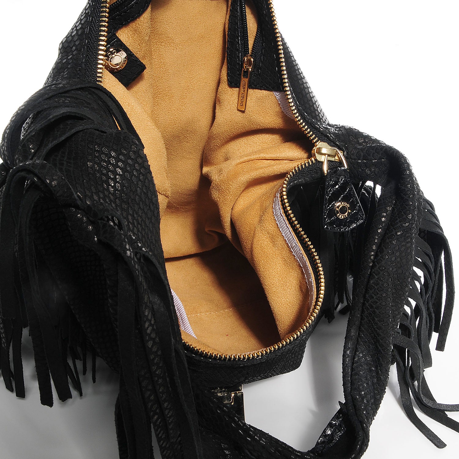 Jimmy Choo Elaphe Snakeskin Roxie Hobo Black 5 of 9