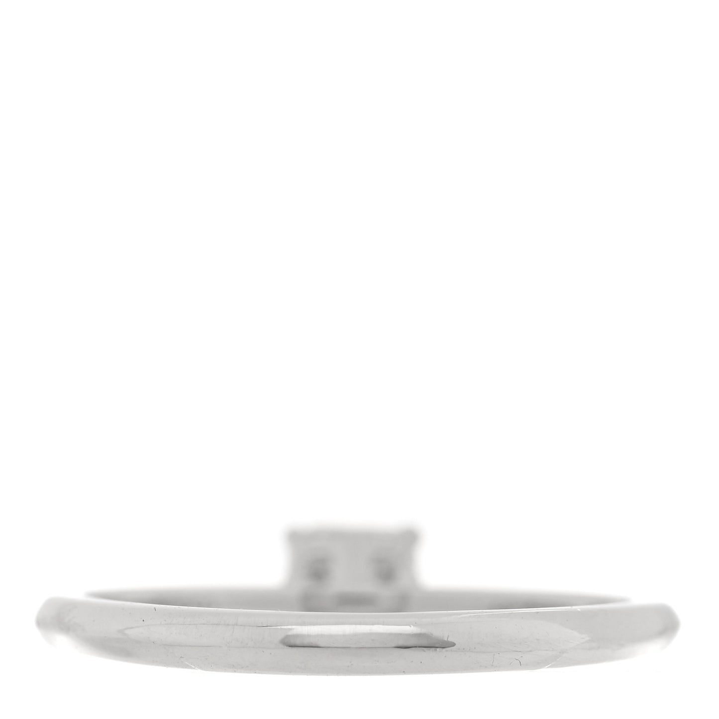 Platinum Diamond .27ct Solitaire Square Cut Engagement Ring 46 3.75