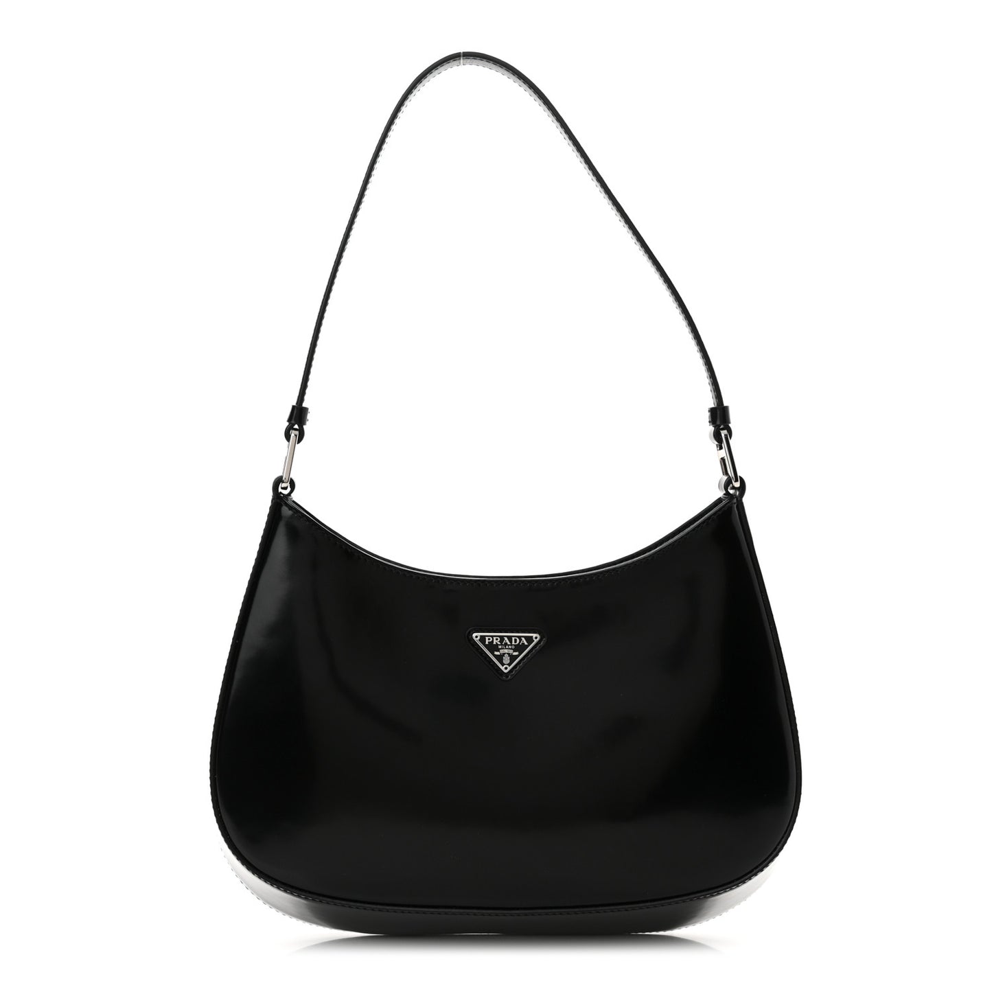 Spazzolato Cleo Shoulder Bag Black