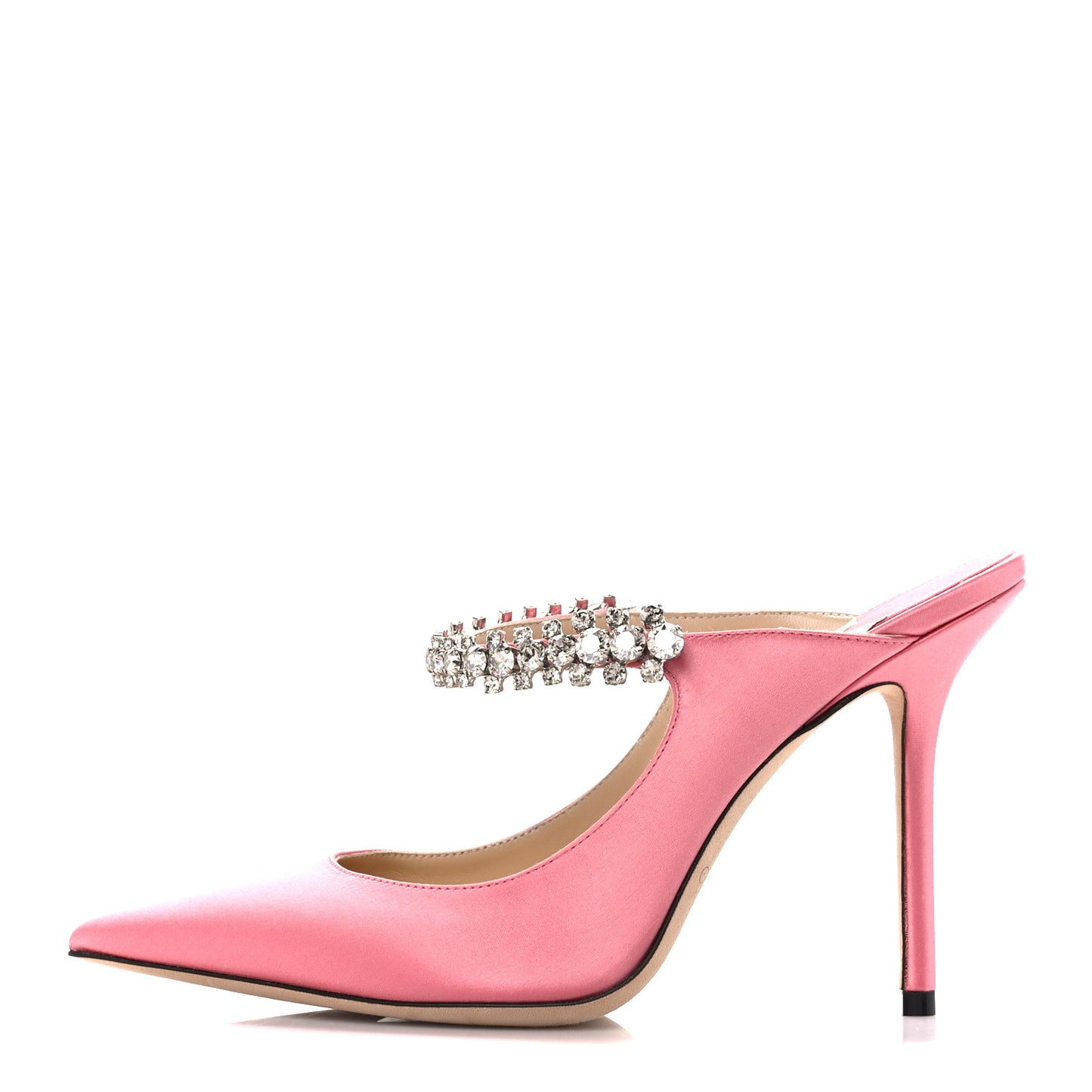 Satin Crystal Bing 100 Pumps 37 Rose
