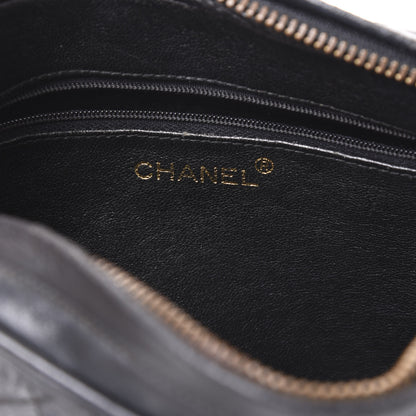 Chanel Lambskin Quilted CC Tassel Camera Case Black 8 of 13