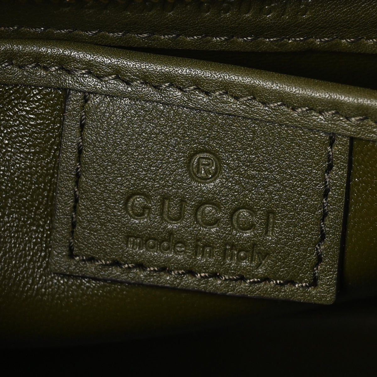 Gucci Shiny Polished Calfskin Medium Bamboo Luscious Green 6 of 10