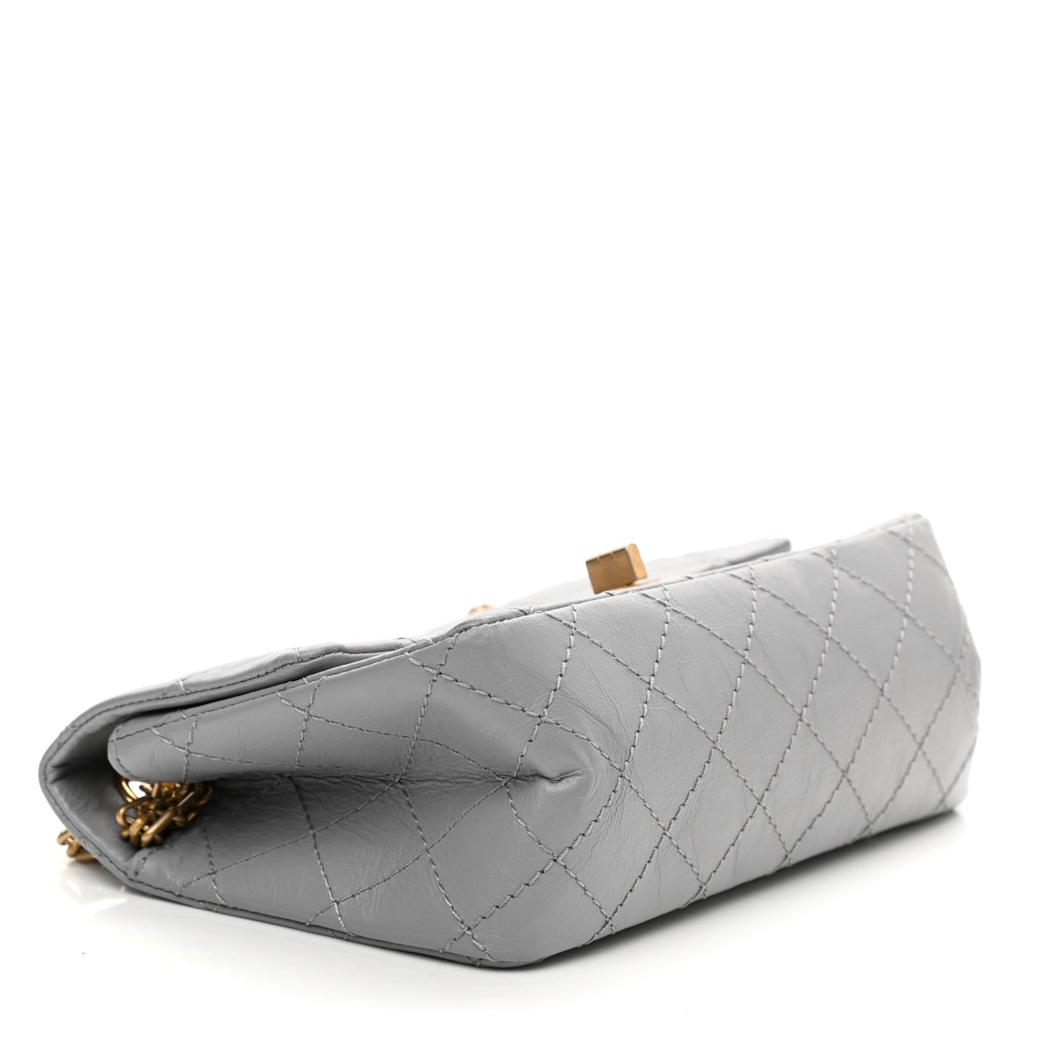 Chanel Aged Calfskin Quilted 2.55 Reissue Mini Flap Grey 4 of 9
