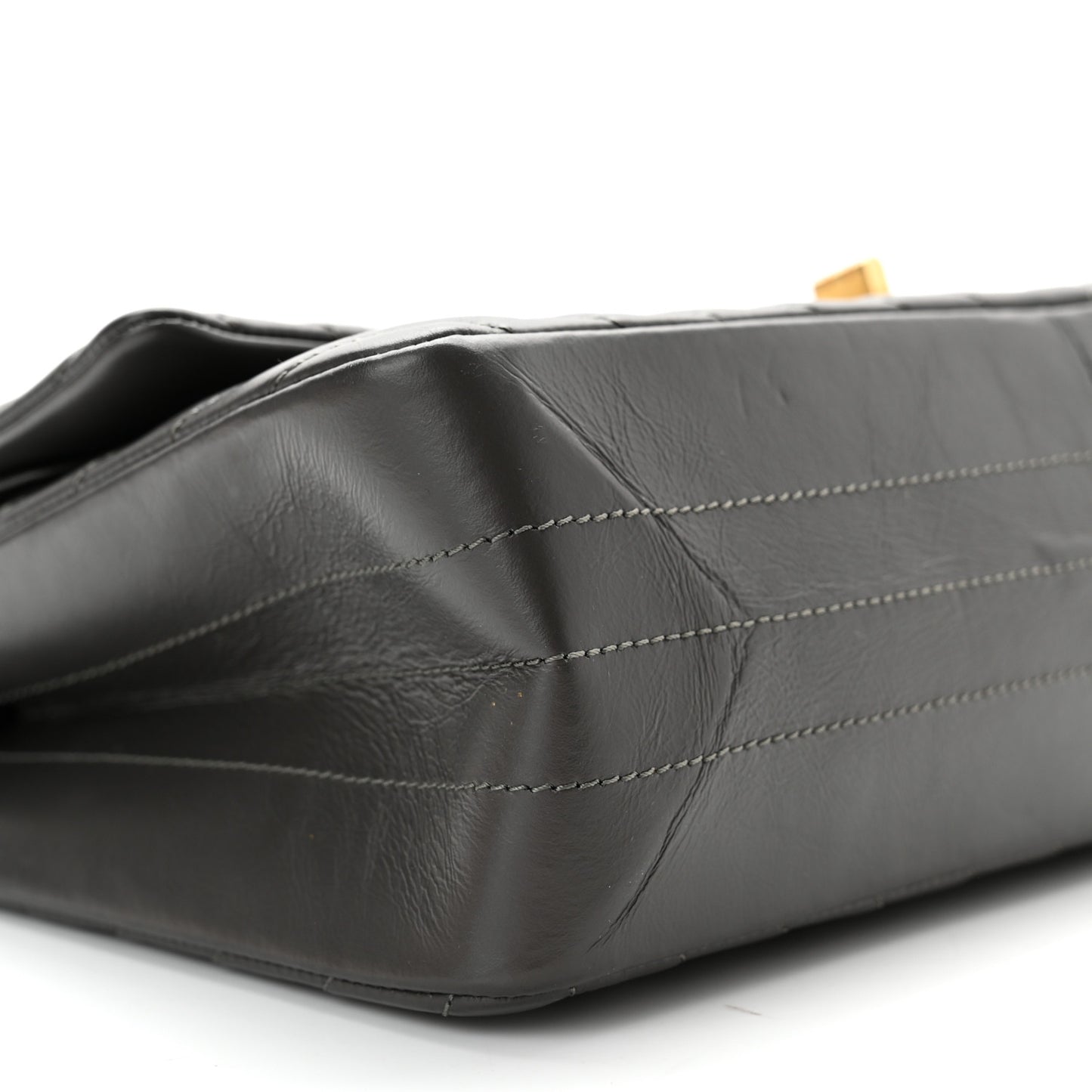 Aged Calfskin Chevron Quilted 2.55 Reissue 226 Flap Dark Grey