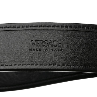 Versace Jacquard Barocco 4cm La Medusa Belt 90 36 Black 3 of 6