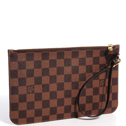 Louis Vuitton Damier Ebene Neverfull MM GM Pochette 3 of 8