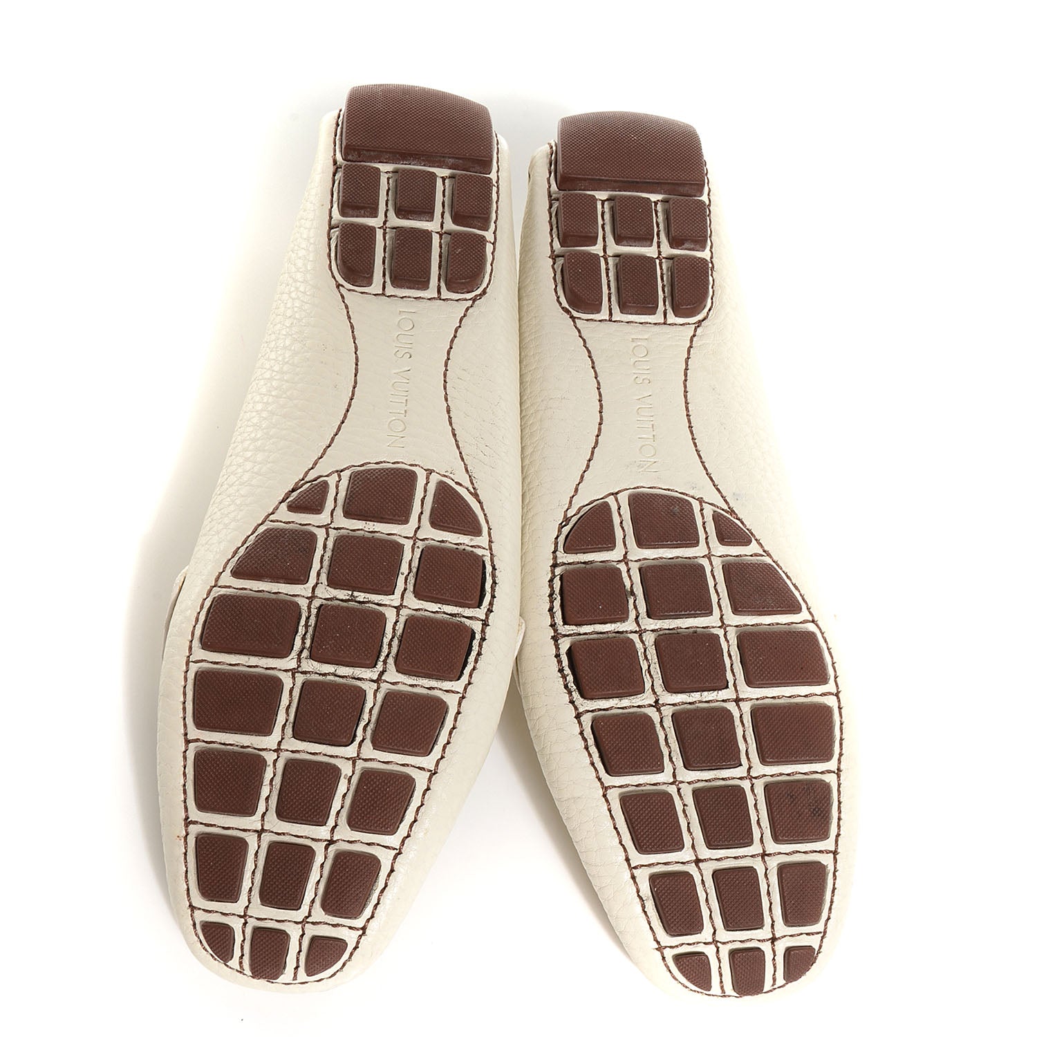 Louis Vuitton Leather Monte Carlo Loafers 37.5 Ivory 5 of 7