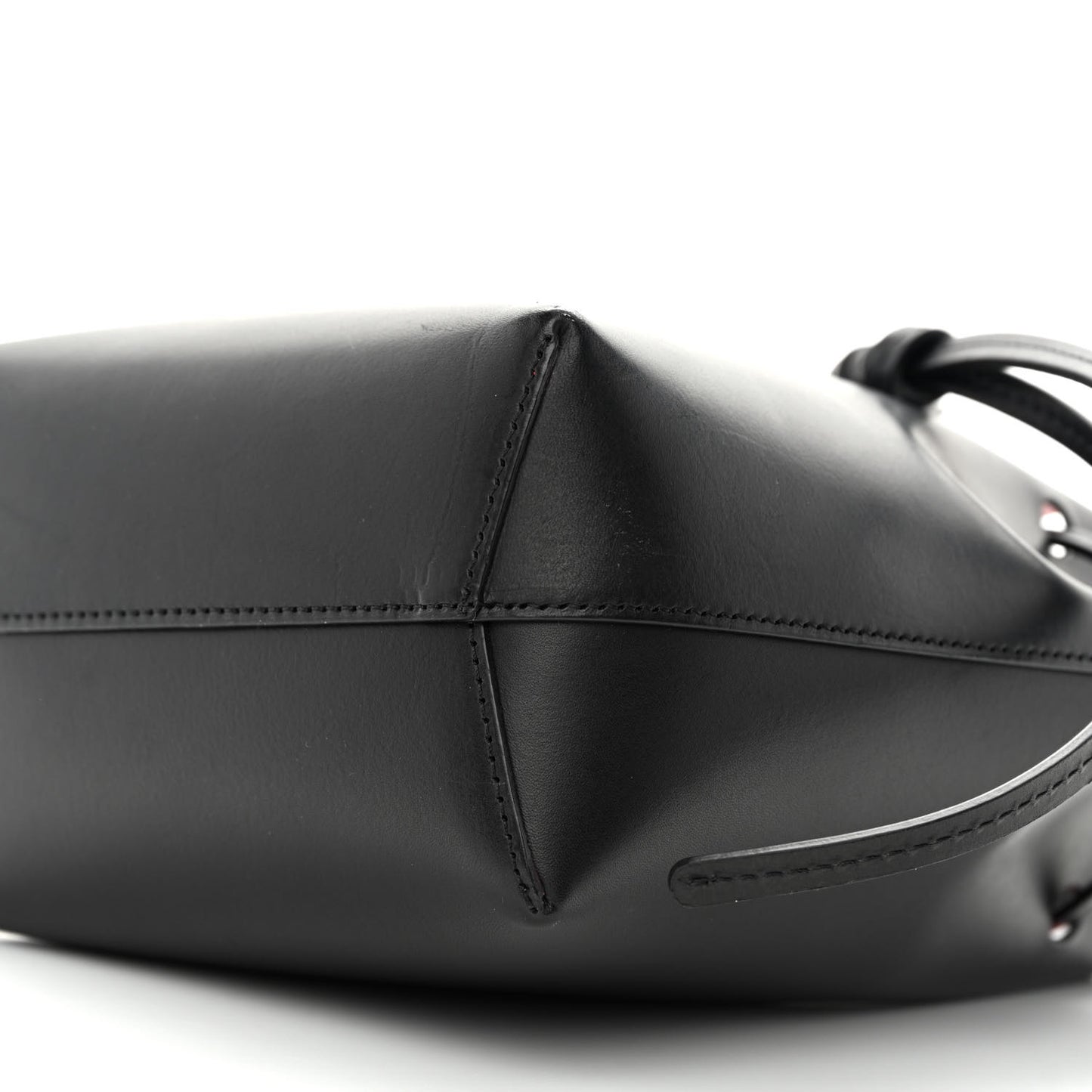 Calfskin Mini Mini Bucket Bag Black Flamma