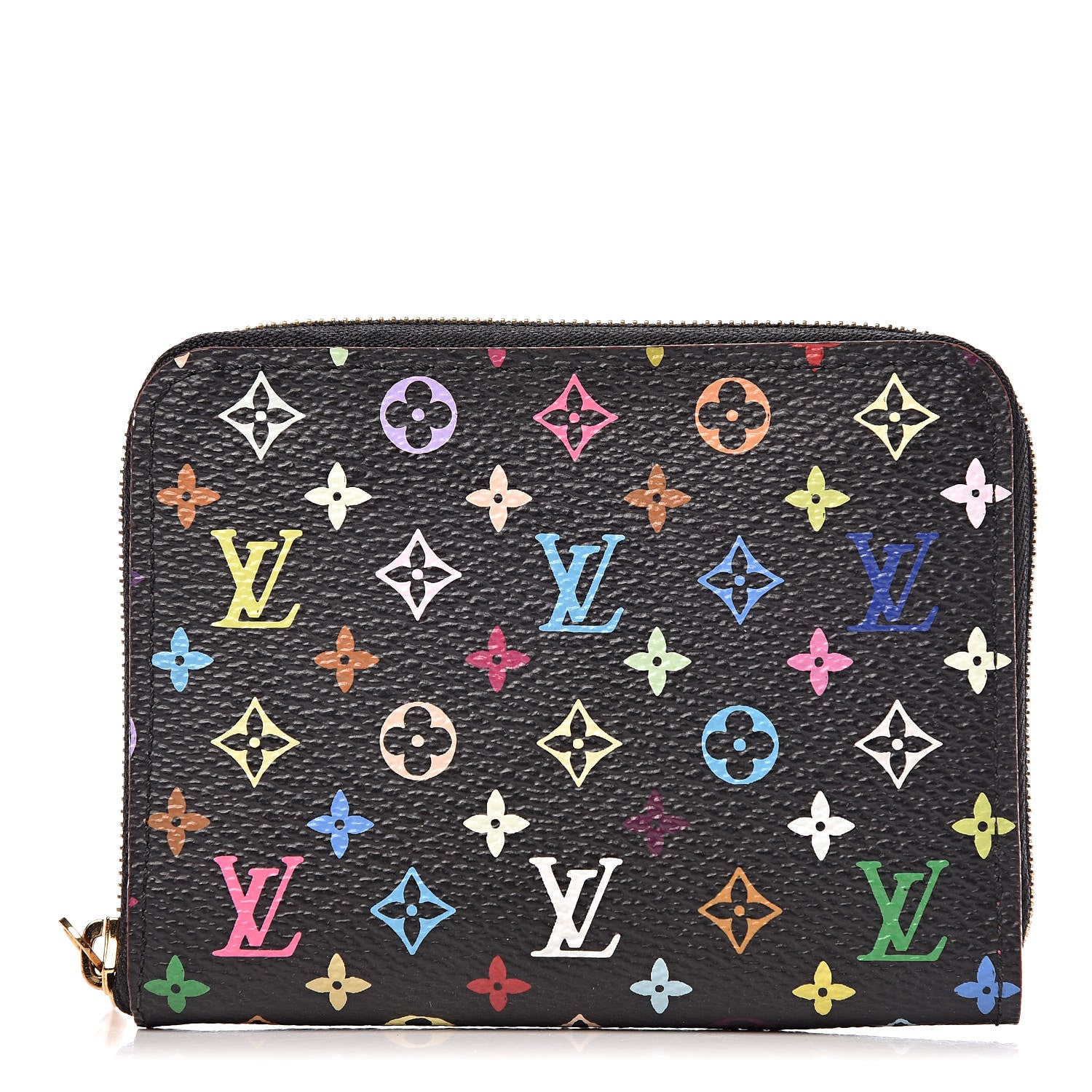 Louis Vuitton Monogram Multicolor Zippy Coin Purse Black Grenade 1 of 8
