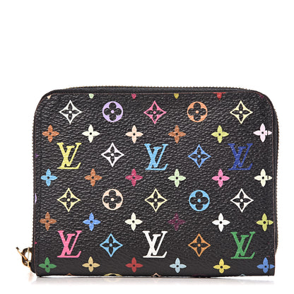 Louis Vuitton Monogram Multicolor Zippy Coin Purse Black Grenade 1 of 8