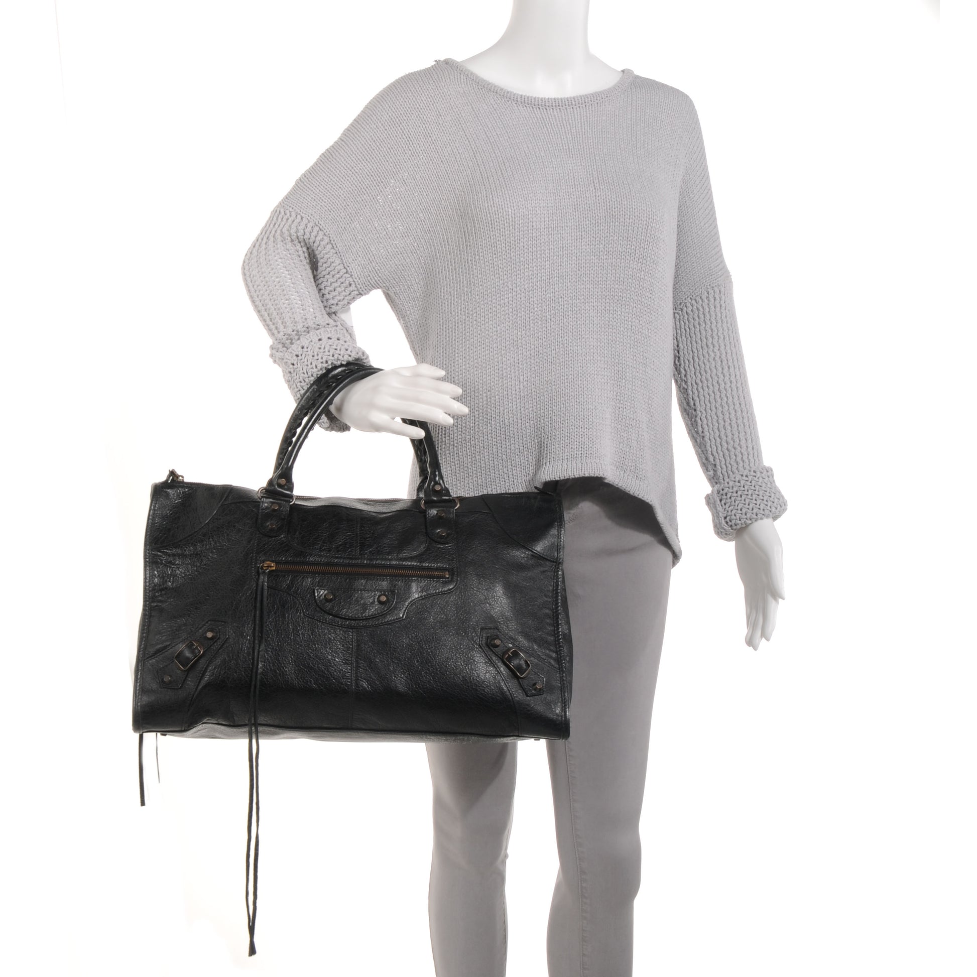 Balenciaga Agneau Work Black 2 of 8