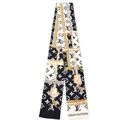 Louis Vuitton Silk Monogram Confidential Bandeau Black 2 of 3