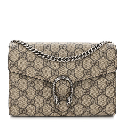 Gucci GG Supreme Monogram Mini Dionysus Chain Wallet Beige Taupe 1 of 10