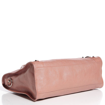 Balenciaga Pearlescent Goatskin Classic Palladium Hardware City Rose Rose Light 3 of 18