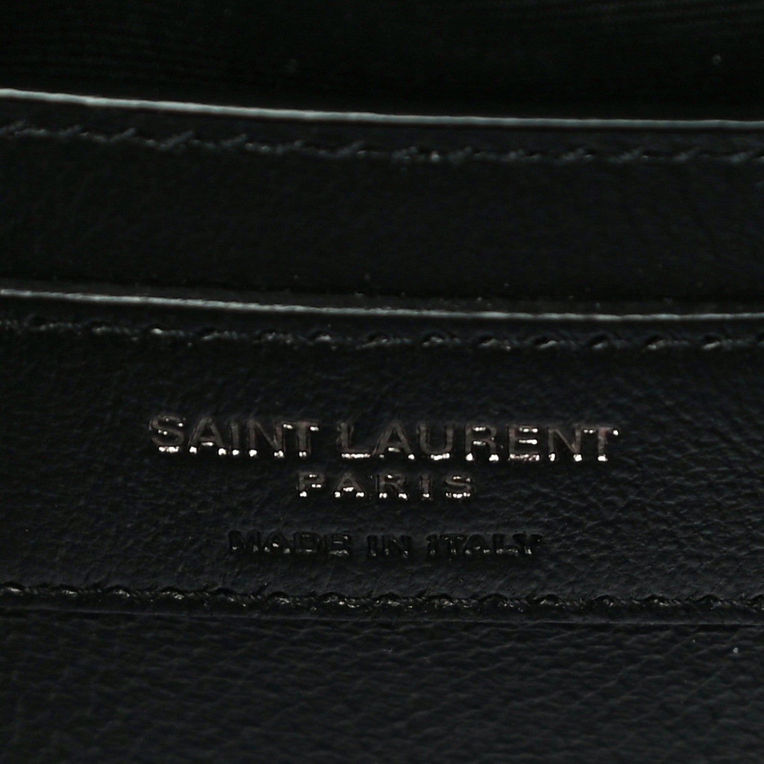 Saint Laurent Crinkled Calfskin Matelasse Monogram Baby Niki Chain Satchel Black 7 of 10
