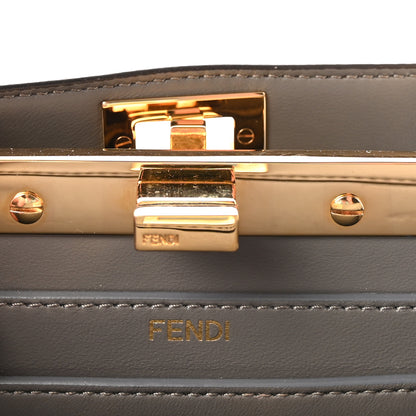 Fendi Lizard Togo Lucido Petite Peekaboo I SEE U Satchel Roccia 6 of 9