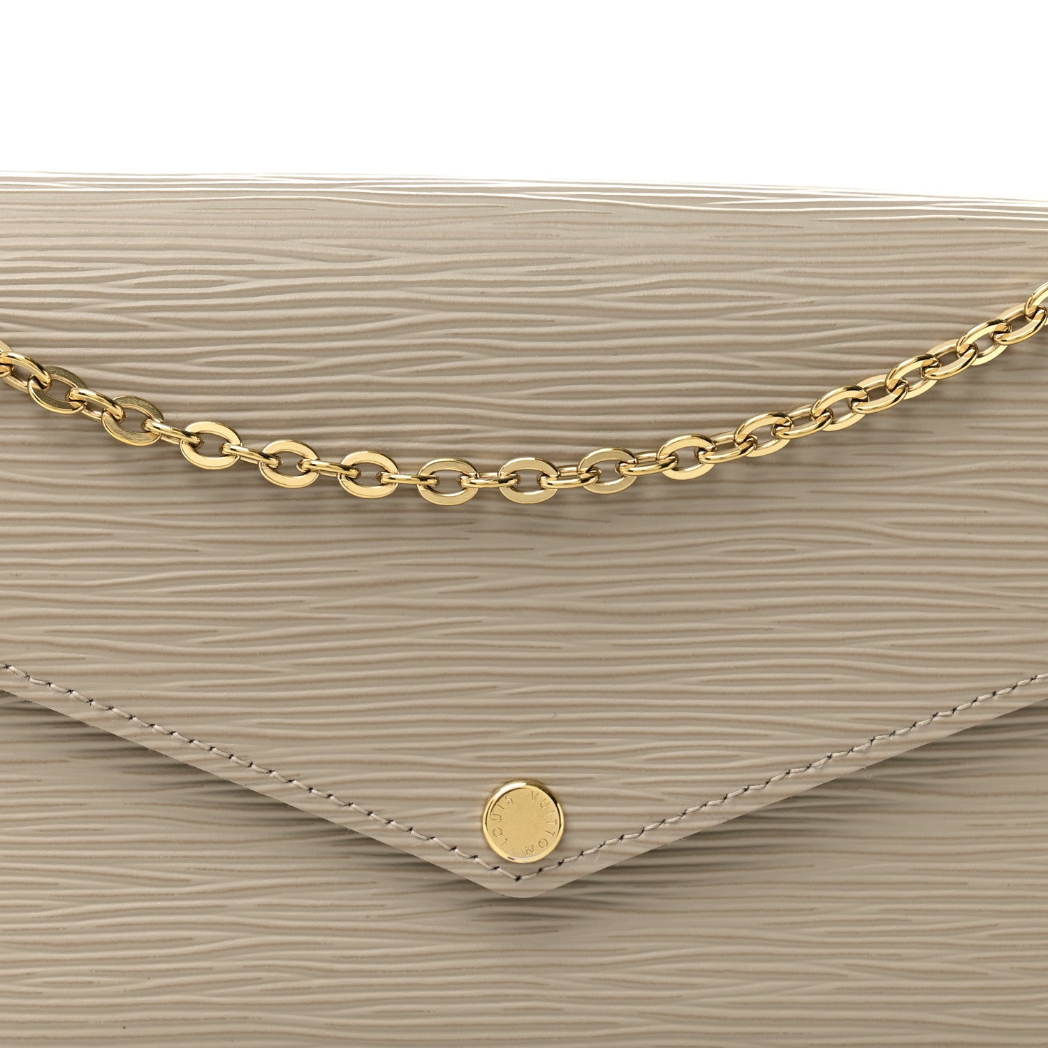 Louis Vuitton Epi Felicie Pochette Chain Wallet Galet 15 of 19