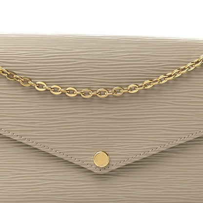 Louis Vuitton Epi Felicie Pochette Chain Wallet Galet 15 of 19