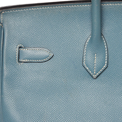 Hermes Epsom Birkin 35 Blue Jean 33 of 43