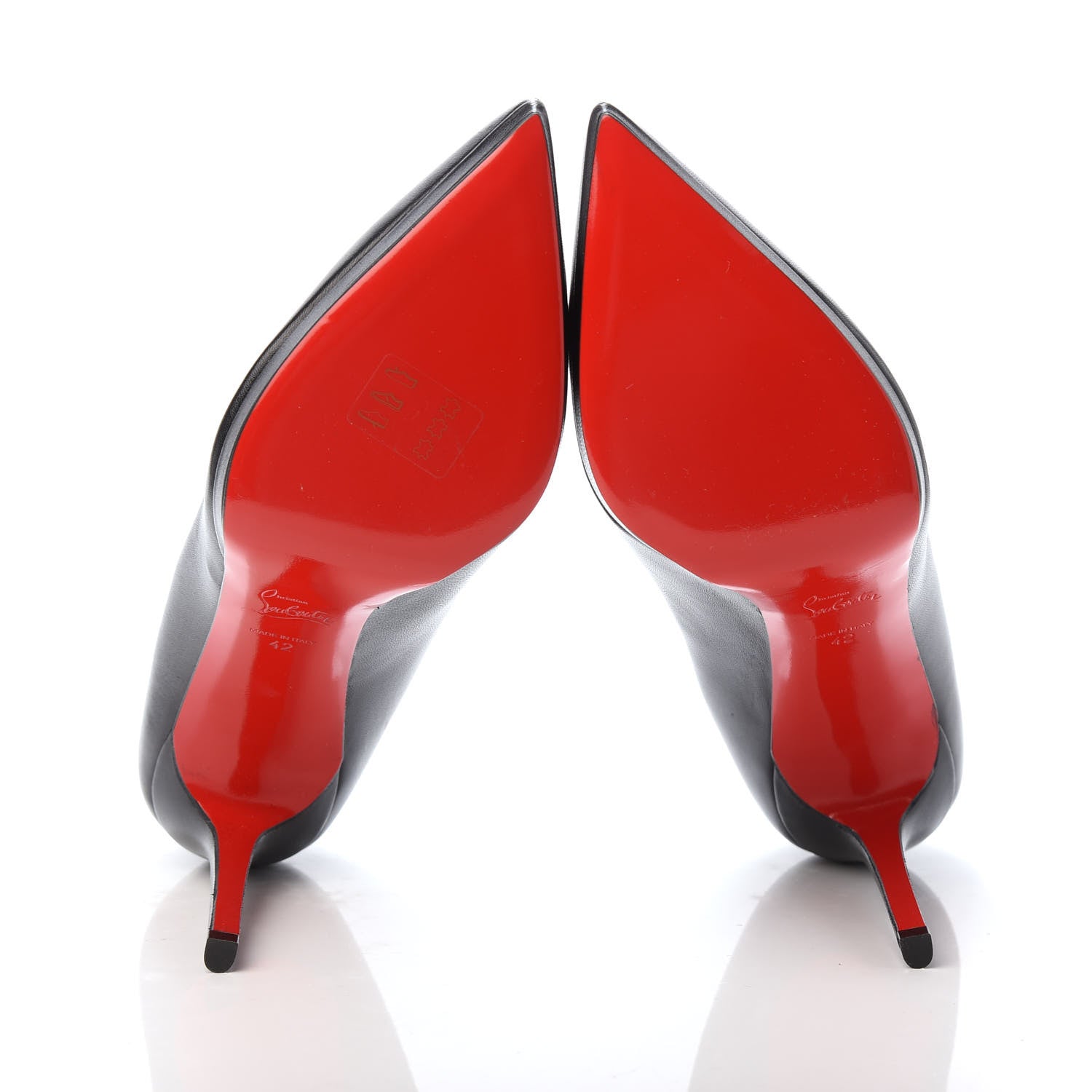 Christian Louboutin Shiny Nappa Pigalle Plato 100 Pumps 42 Black 7 of 7