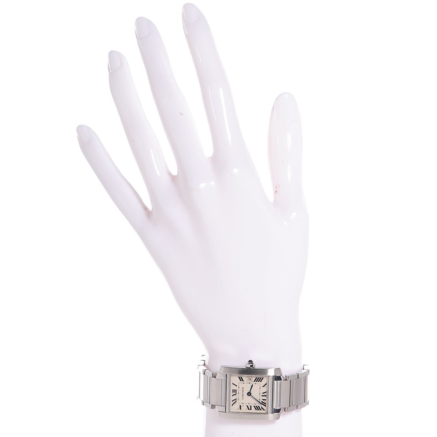 Stainless Steel 25mm Tank Francaise Quartz Watch