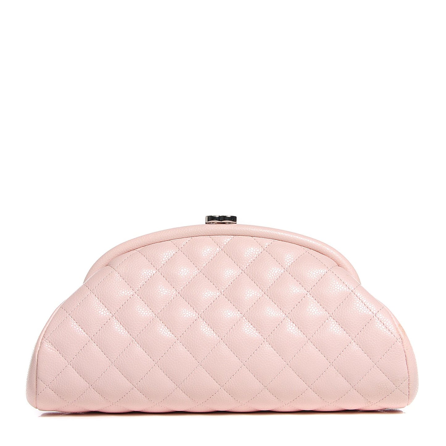 Caviar Quilted Timeless Clutch Pink