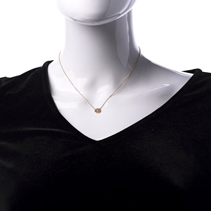 Tiffany 18K Rose Gold Diamond 1837 Circle Pendant Necklace 2 of 6