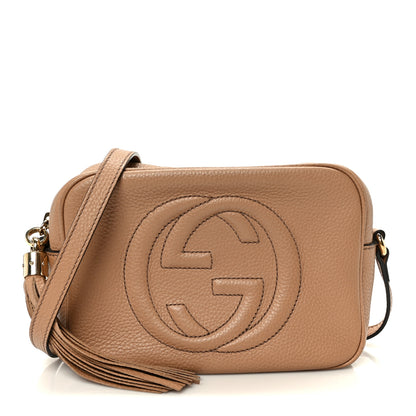 Gucci Pebbled Calfskin Small Soho Disco Bag Rose Beige 1 of 11