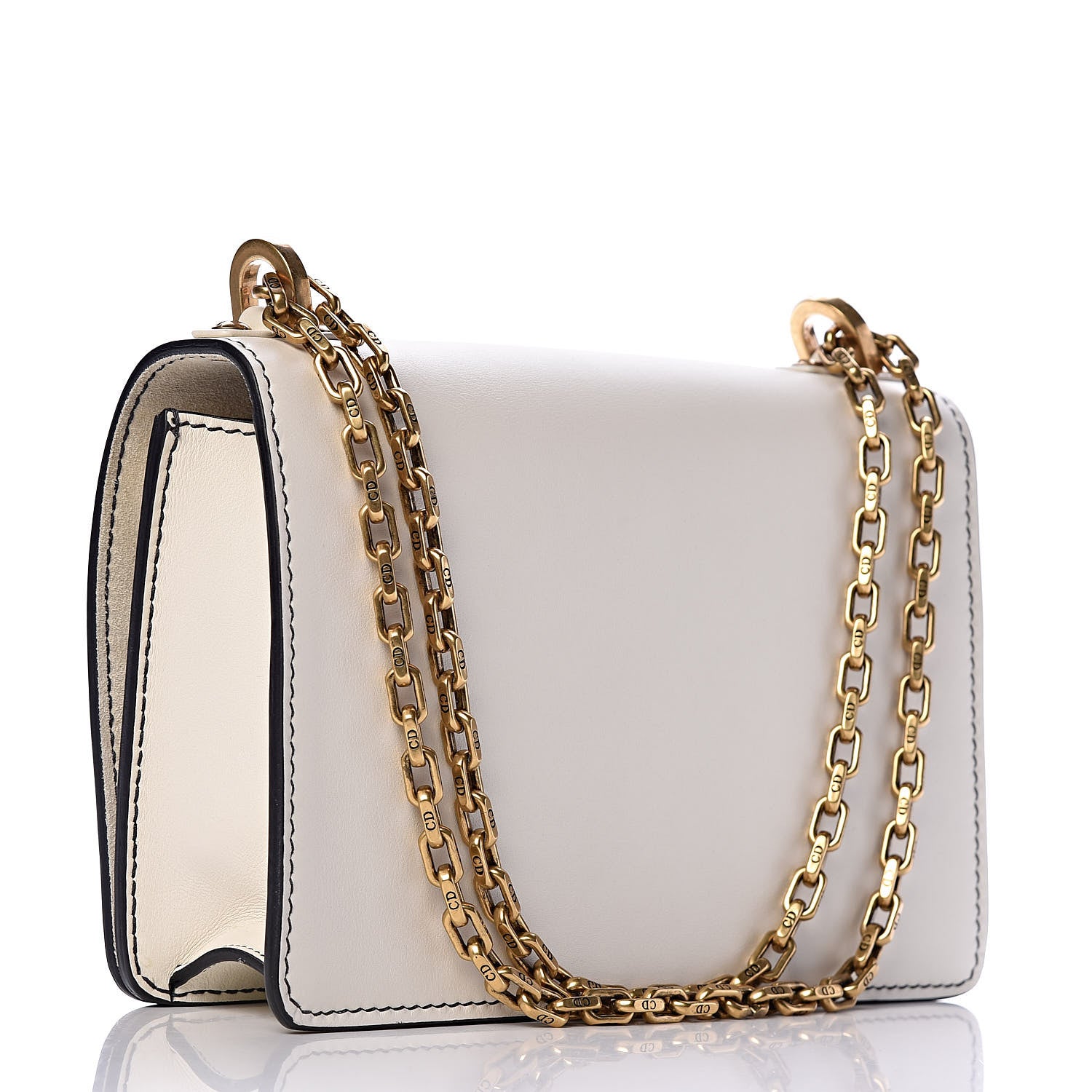 Christian Dior Calfskin J'Adior Chain Flap Bag Off White 3 of 9