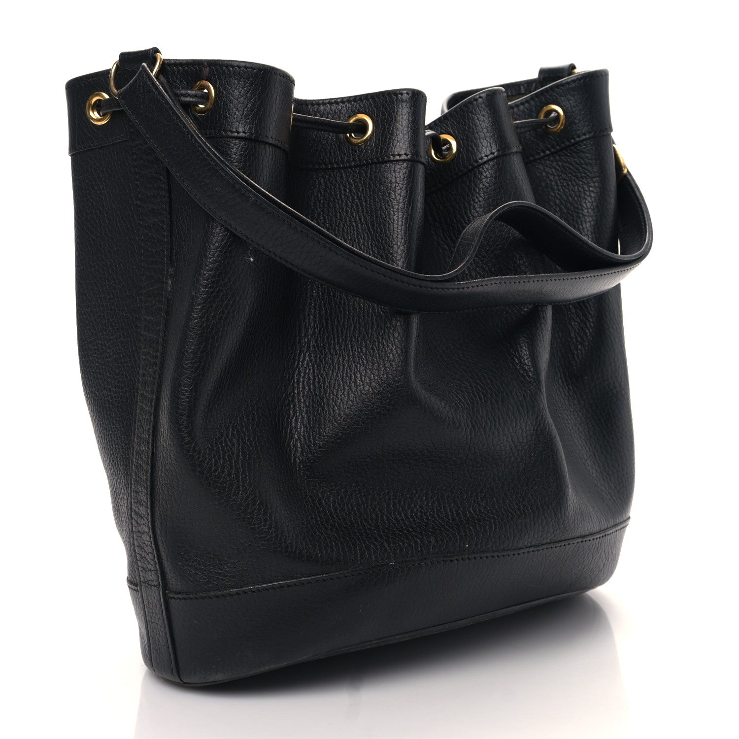 Hermes Evergrain Market Drawstring Bag 28 Black 3 of 8