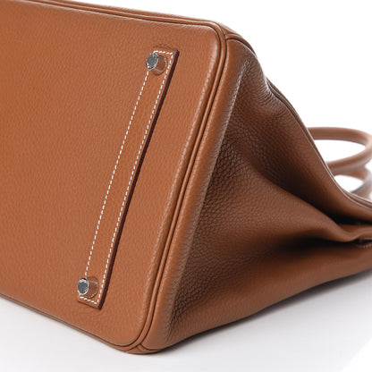 Hermes Taurillon Clemence Birkin 35 Gold 11 of 15