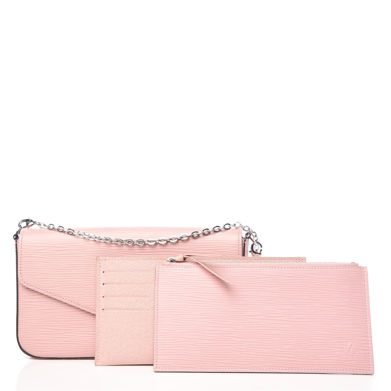 Louis Vuitton Epi Pochette Felicie Rose Ballerine 3 of 16