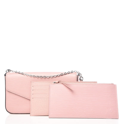 Louis Vuitton Epi Pochette Felicie Rose Ballerine 3 of 16