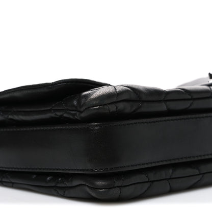 Chanel Lambskin Quilted Jumbo 3 Flap Black 9 of 10