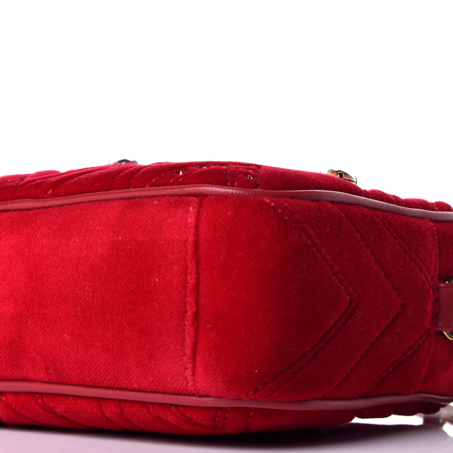 Velvet Swarovski Crystal Belt Bag Viva Red