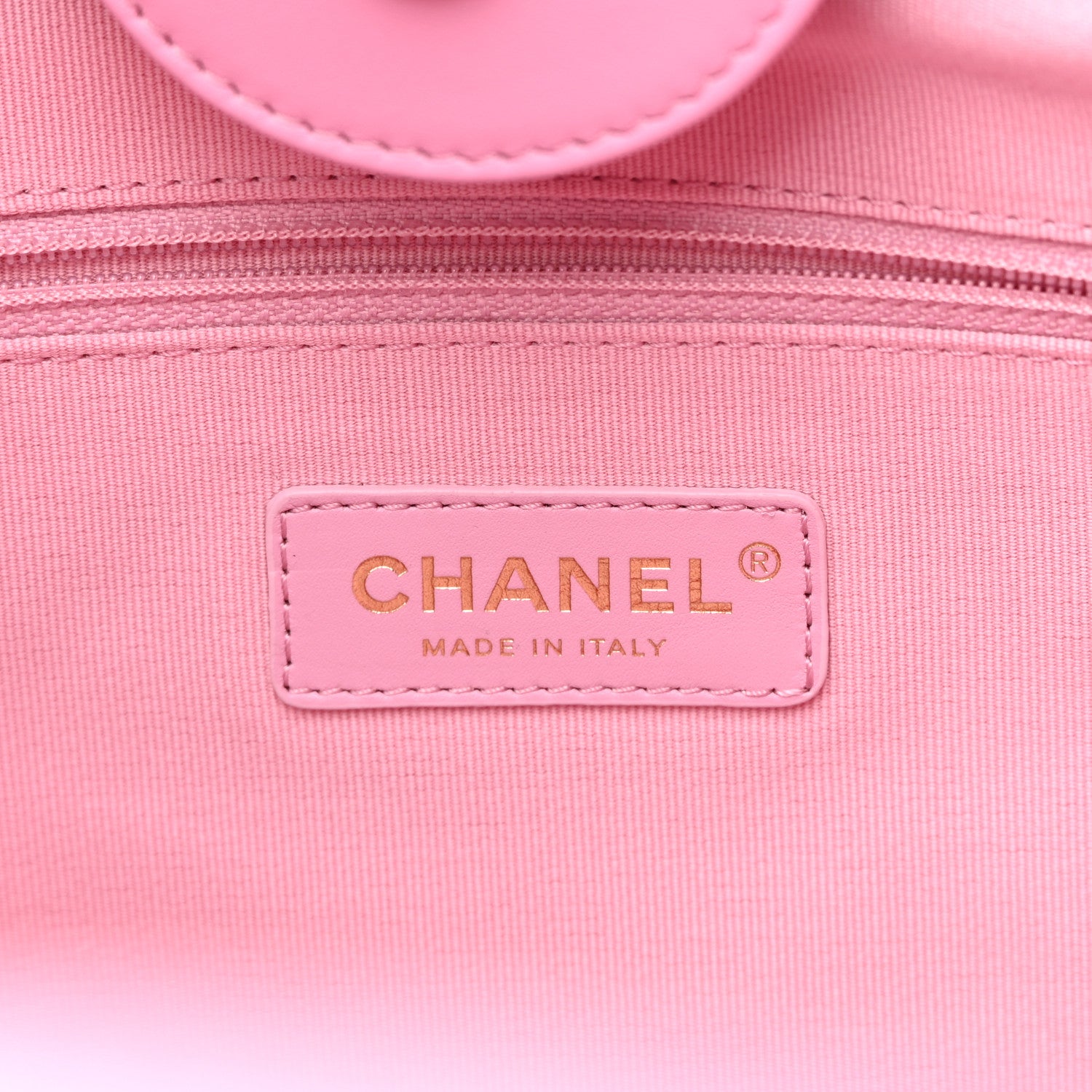 Chanel Shearling Lambskin Medium Deauville Tote Pink 7 of 12