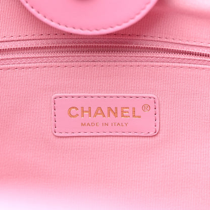 Chanel Shearling Lambskin Medium Deauville Tote Pink 7 of 12