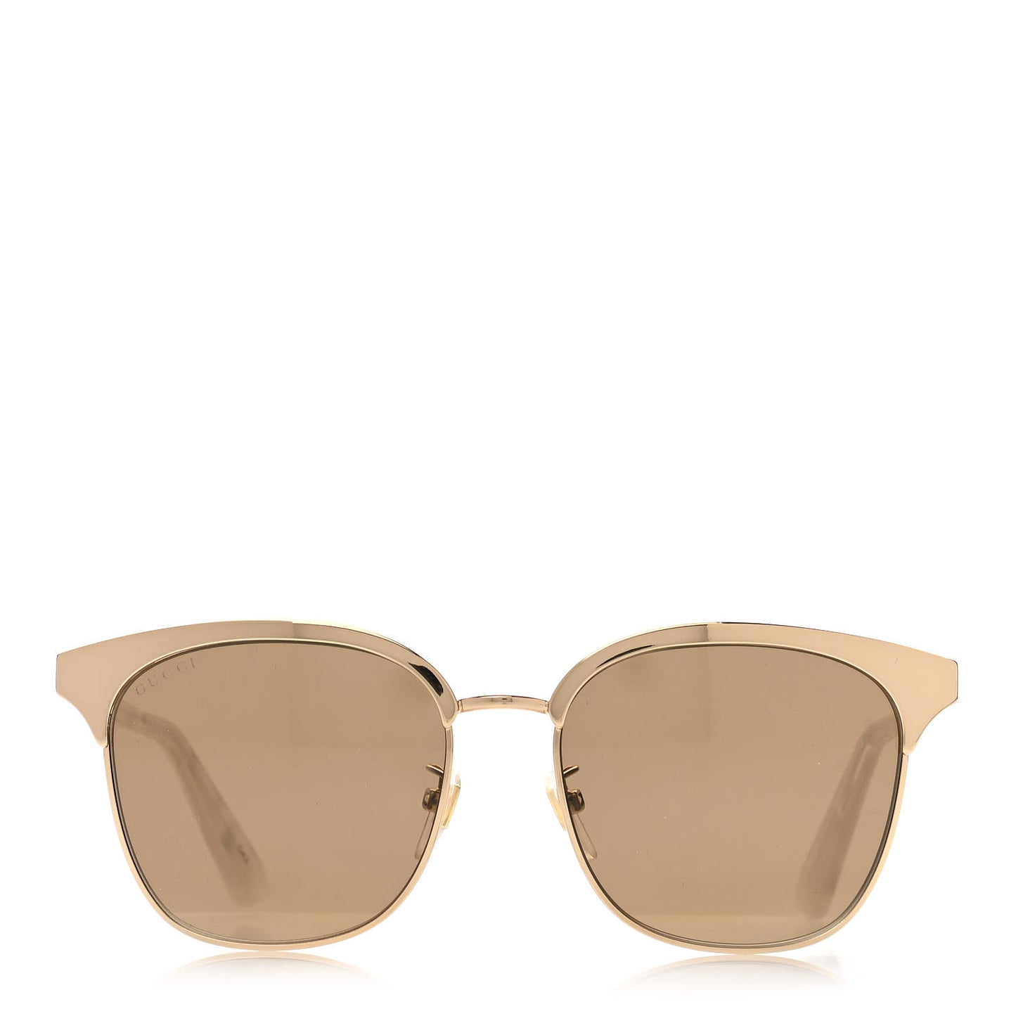 Round Metal Sunglasses GG0244S Gold