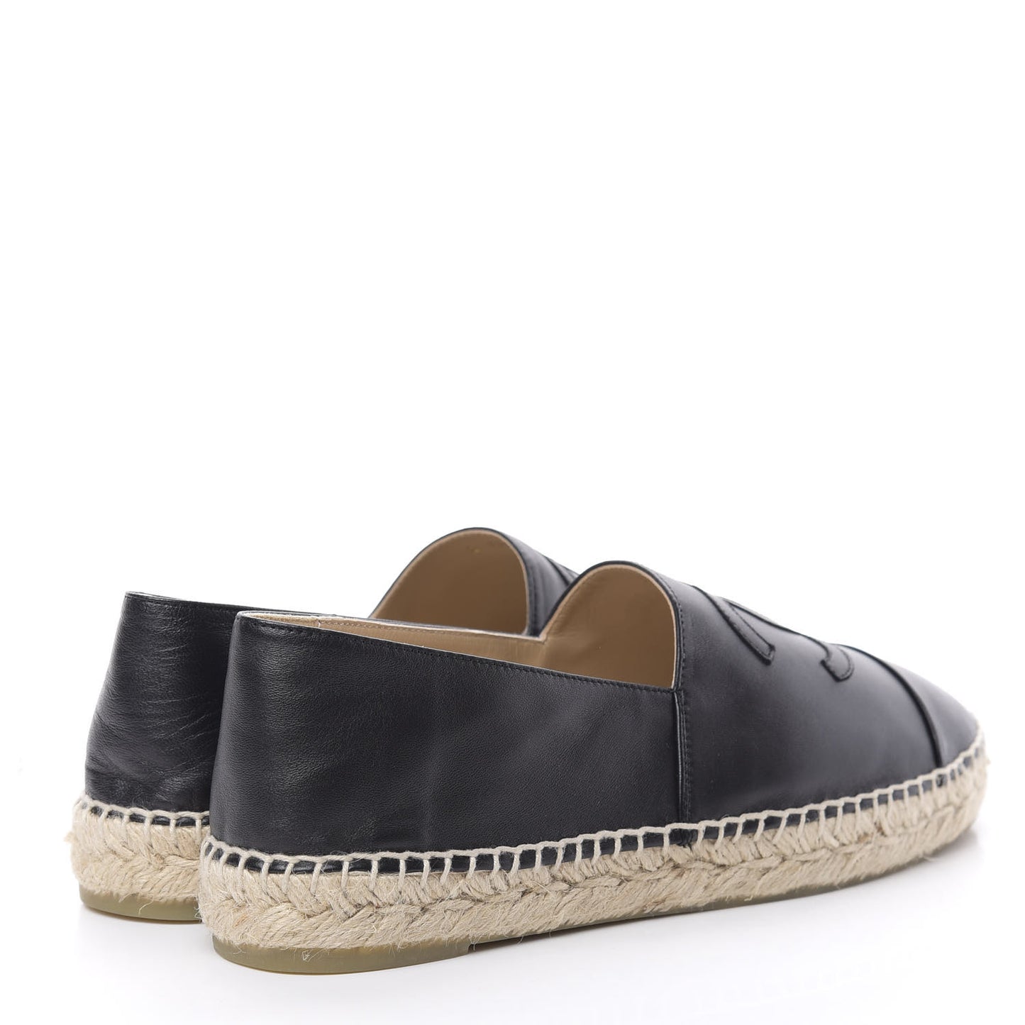 Lambskin CC Espadrilles 40 Black