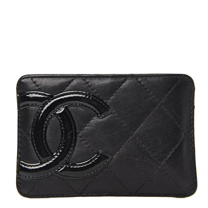 Chanel Calfskin Quilted Cambon Card Holder Black 1 of 7